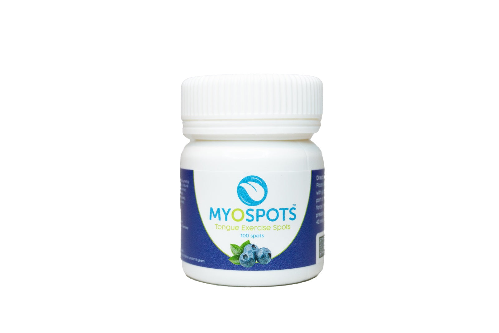 Tungen ligger i ganen med Myospots 